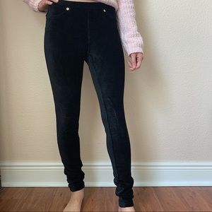 MICHAEL Michael Kors Black Corduroy Leggings